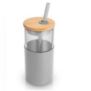 Gap Glass Tumbler with straw , new in box